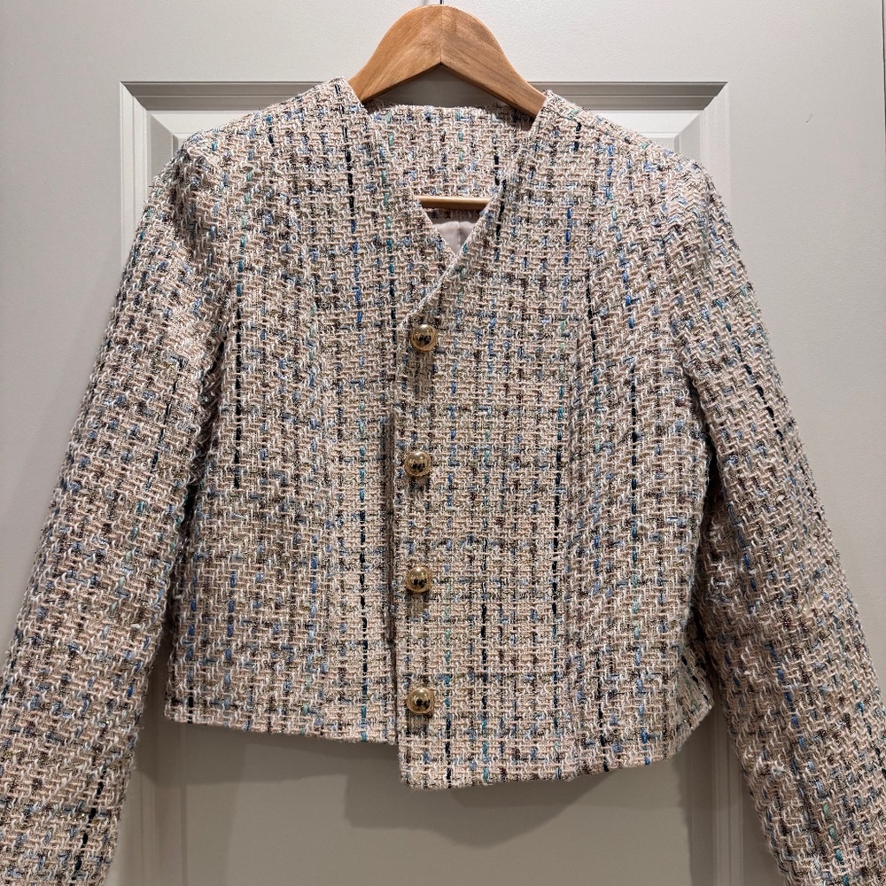 Light Pink / Beige Tweed Blazer